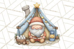 Whimsical Santa Clipart PNG, Funny Christmas Illustrations Product Image 5