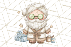 Whimsical Santa Clipart PNG, Funny Christmas Illustrations Product Image 5
