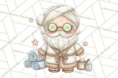 Whimsical Santa Clipart PNG, Funny Christmas Illustrations Product Image 5
