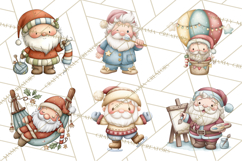 Whimsical Santa Clipart PNG, Funny Christmas Illustrations Product Image 4