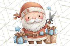 Whimsical Santa Clipart PNG, Funny Christmas Illustrations Product Image 5
