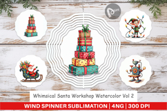 Santa Workshop Wind Spinner Product Image 1