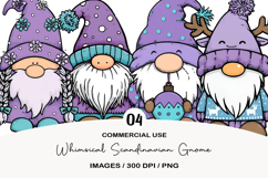 Whimsical Scandinavian Gnome Clipart Product Image 1