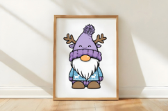 Whimsical Scandinavian Gnome Clipart Product Image 3