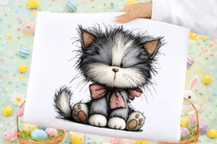 Whimsical Silver Spring Cat Clipart Product Image 2