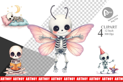 Whimsical Skeletons Clipart Product Image 1