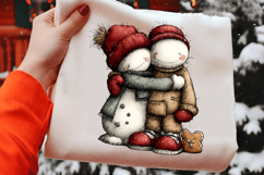 Whimsical Snowman Christmas Clipart Product Image 2