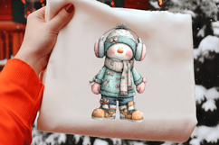 Whimsical Snowman Clipart Product Image 2