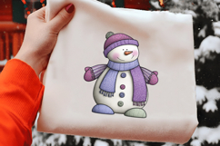 Whimsical Snowman Clipart Product Image 2