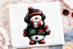 Whimsical Snowman Clipart Product Image 2