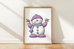 Whimsical Snowman Clipart Product Image 3