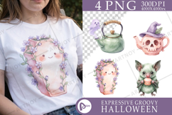 Spooky Lavender Tea Party Sublimation Product Image 1