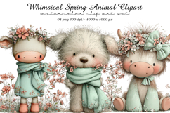 Whimsical Spring Animal Clipart Product Image 1