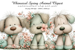 Whimsical Spring Animal Clipart Product Image 1