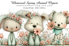 Whimsical Spring Animal Clipart Product Image 1