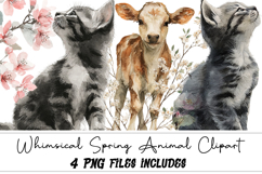 Whimsical Spring Animal Clipart Product Image 1
