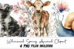 Whimsical Spring Animal Clipart Product Image 1
