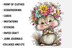 Whimsical spring animals clipart Product Image 2