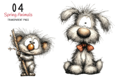 Whimsical Spring Animals Clipart Product Image 1