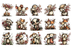 Whimsical Spring Animals Clipart Product Image 2