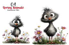 Whimsical Spring Animals Clipart Product Image 1