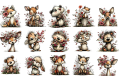 Whimsical Spring Animals Clipart Product Image 3