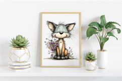 Whimsical Spring animals Clipart Product Image 2