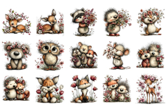Whimsical Spring Animals Clipart Product Image 4