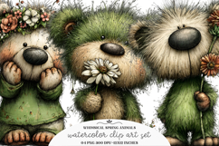 Whimsical Spring Animals Clipart - Spring Animals PNG Product Image 1