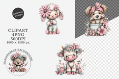 Whimsical Spring Animals Clipart Product Image 1