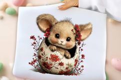 Whimsical Spring Baby Roocon Clipart Product Image 3