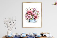 Whimsical Spring Basket Clipart Product Image 3