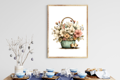 Whimsical Spring Basket Clipart Product Image 3
