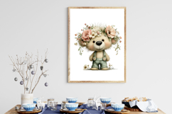 Whimsical Spring Bear Clipart Product Image 3