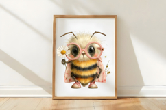 Whimsical Spring Bee Clipart Product Image 3