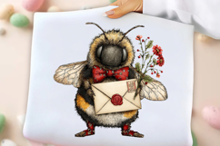 Whimsical Spring Bee Clipart Product Image 3