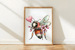 Whimsical Spring Bee Clipart Product Image 3