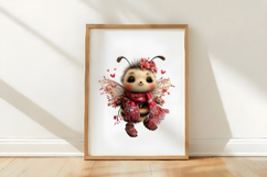 Whimsical Spring Bee Clipart Product Image 3