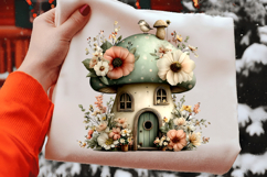 Whimsical Spring Birdhouse Clipart Product Image 2