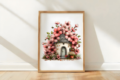 Whimsical Spring Birds House Clipart Product Image 3