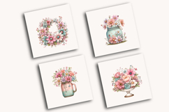 Whimsical Spring bouquet clipart Product Image 4