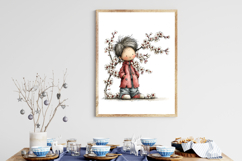 Whimsical Spring Boys Clipart Product Image 3