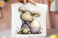 Whimsical Spring Bunny Clipart Product Image 2
