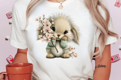 Whimsical Spring Bunny Clipart Product Image 2