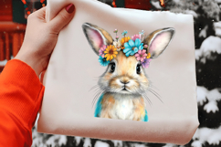 Whimsical Spring Bunny Clipart Product Image 2