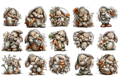 Whimsical Spring Bunny Clipart Product Image 2