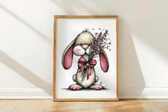 Whimsical Spring Bunny Clipart Sublimation Product Image 3