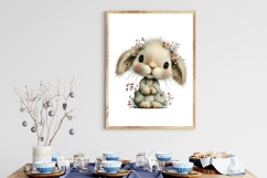 Whimsical Spring Bunny Clipart Product Image 3