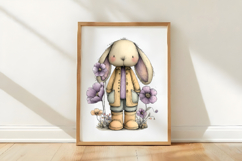 Whimsical Spring Bunny Clipart Product Image 3
