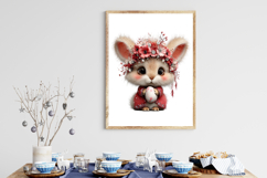 Whimsical Spring Bunny Clipart Product Image 3